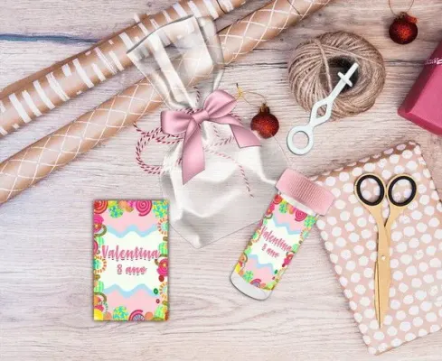 Bolha de Sabão Doces Personalizada - artesanato de Artmanha Lembrancinhas