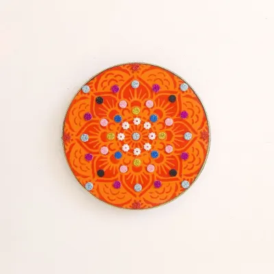 Mandala da Paz LR - artesanato de Estudio Bananeira
