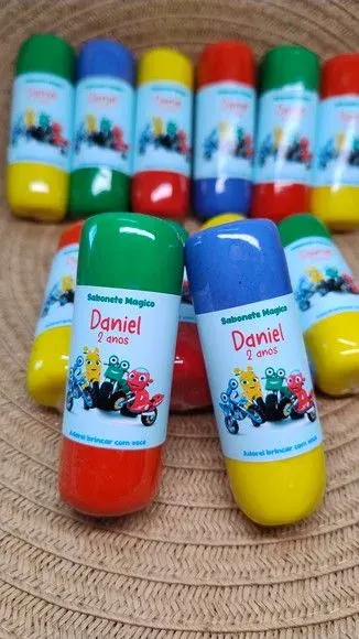 Sabonete Mágico Massinha Lembrancinha Infantil Personalizada - artesanato de Juliana Biz - casa e bem estar