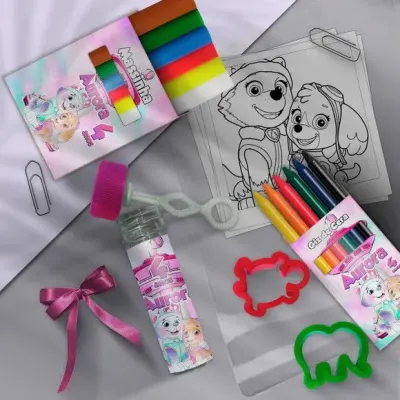Kit Massinha Infantil - Patrulha Canina Personalizado - artesanato de Mi Papelaria Criativa