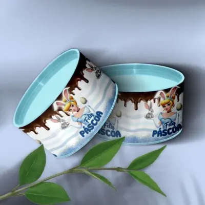 Tubo Lata - Cinderela Páscoa Personalizada - artesanato de Mi Papelaria Criativa