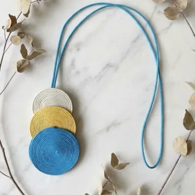 Colar Espiral - artesanato de Ateliê Fabi Souza