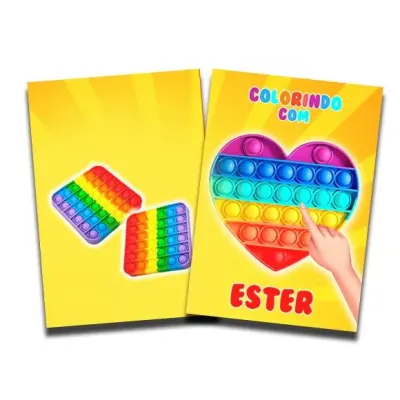 Revista colorir Pop It 14x10 - artesanato de PAPCRIE