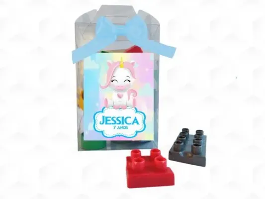 Bloco de Montar Unicórnio Personalizada - artesanato de creativitybynina