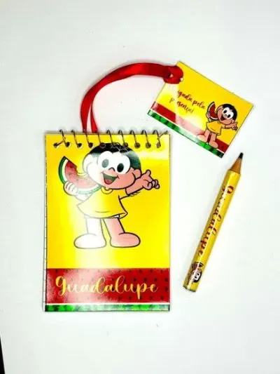 Bloquinho Magali Personalizado - artesanato de Mi Papelaria Criativa