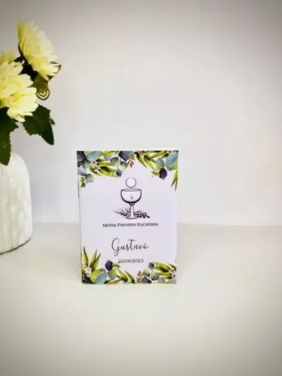 Mini Livro de Orações 7x10 - artesanato de Fina Essência Papelaria Personalizada