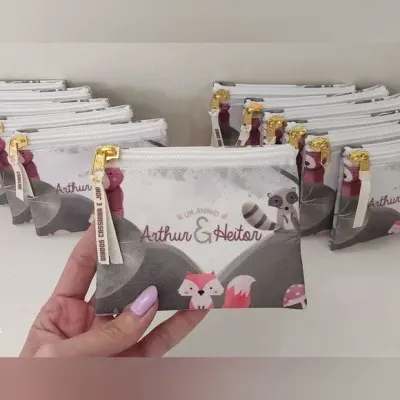 Porta Moedas Animais da Floresta - artesanato de Innovare Studio