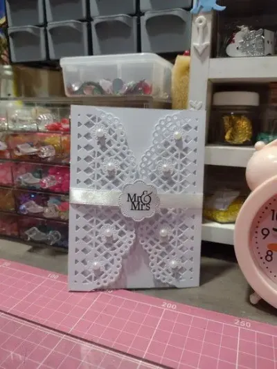 Convite de Casamento - Renda do Amor - artesanato de Ateliê de Criação Usina Caseira