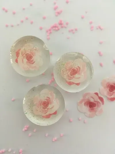 Balinhas Floral - artesanato de Lollipops Cristal