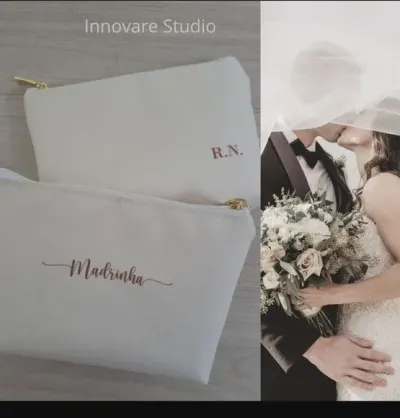 Necessaire Personalizada - Madrinhas - artesanato de Innovare Studio