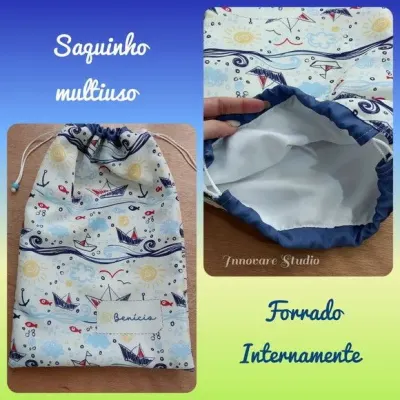 Saquinho Multiuso Infantil - artesanato de Innovare Studio