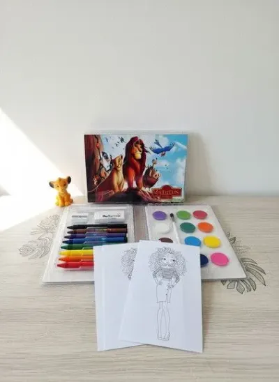 Estojo de Pintura - Rei Leao Personalizado - artesanato de Mi Papelaria Criativa