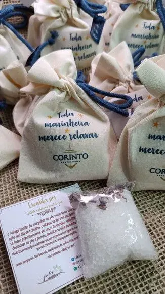 Sachês de Sais Relaxantes Brinde Personalizado Lembrancinha - artesanato de Juliana Biz - casa e bem estar