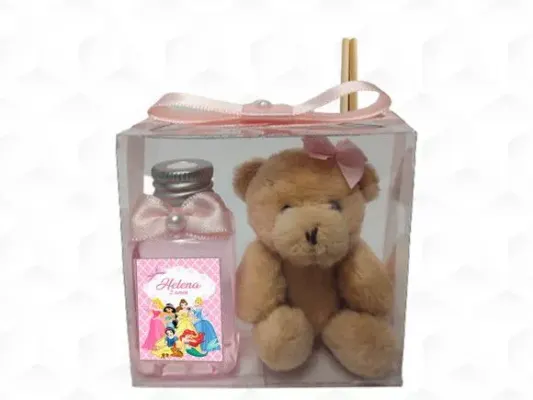 Aromatizador com Ursinha Princesas Personalizada - artesanato de creativitybynina