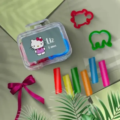 Mini Maleta - Hello Kit Personalizada - artesanato de Mi Papelaria Criativa