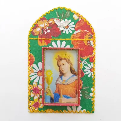 Capelinha Santa Bárbara - artesanato de Estudio Bananeira