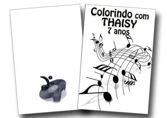 revista colorir musica 14x10 - artesanato de PAPCRIE