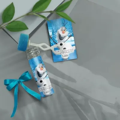 Bolha de Sabão - Olaf Personalizado - artesanato de Mi Papelaria Criativa