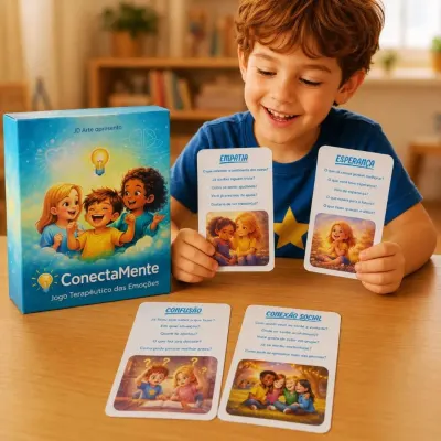 Jogo Das Emoções Infantil Educativo Cartas Terapêuticas JD Arte - artesanato de JD Arte