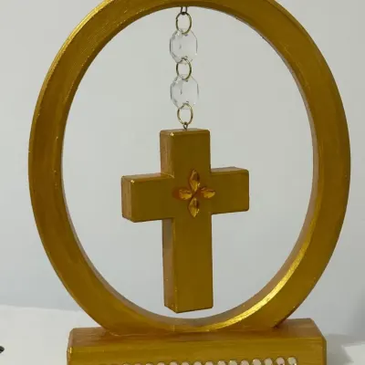 Cruz Dourtada - artesanato de Milideiasjp