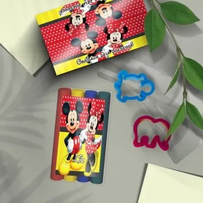 Massinhas + Moldes - Mickey e Minnie Personalizada - artesanato de Mi Papelaria Criativa