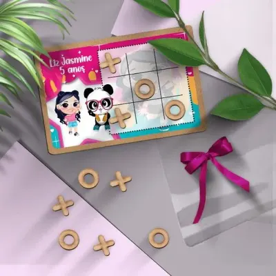 Jogo da Velha - Luluca Personalizado - artesanato de Mi Papelaria Criativa