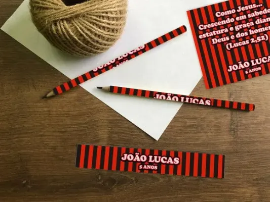 Lápis Atlético Mineiro Personalizado - artesanato de Mi Papelaria Criativa