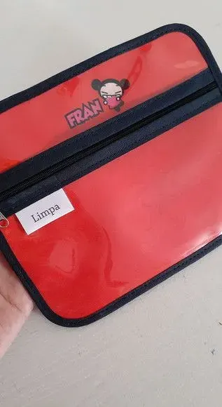 Case porta máscaras dupla face - Pucca - artesanato de Innovare Studio