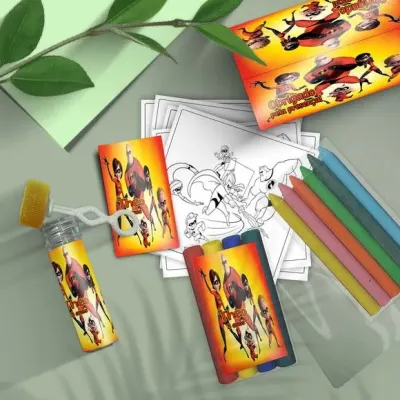 Kit Massinha + Giz + Bolha - os Incriveis Personalizado - artesanato de Mi Papelaria Criativa