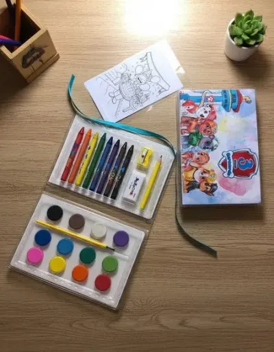 Estojo de Pintura - Patrulha Canina Aquarela Personalizado - artesanato de Mi Papelaria Criativa