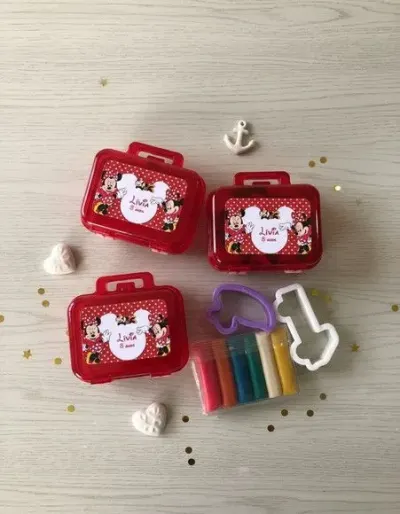 Mini Maleta - Minnie Vermelha Personalizada - artesanato de Mi Papelaria Criativa