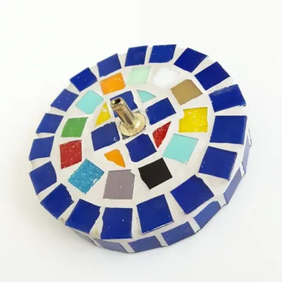 Porta Incenso Gaudí Azul - artesanato de Estudio Bananeira