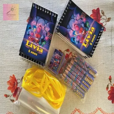 Bloquinho Divertidamente Personalizado - artesanato de Artmanha Lembrancinhas