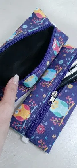 Estojo com elástico - artesanato de Innovare Studio