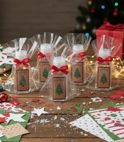 Alcool Gél - Natal - artesanato de Mi Papelaria Criativa