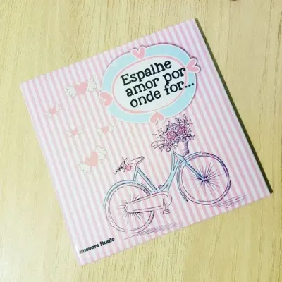 Azulejo decorativo espalhe amor por onde for - artesanato de Innovare Studio