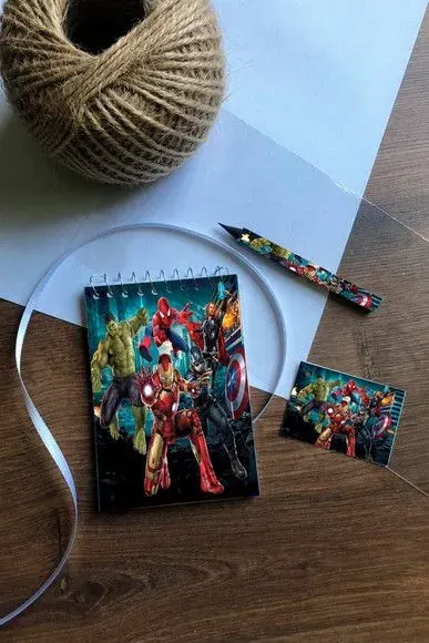 Bloquinho Vingadores Personalizado - artesanato de Mi Papelaria Criativa