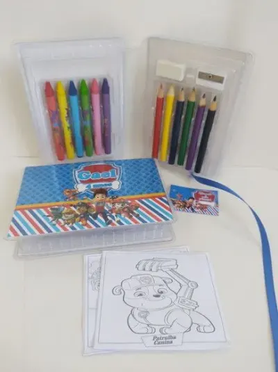 Estojinho de Pintura Patrulha Canina Personalizado - artesanato de creativitybynina