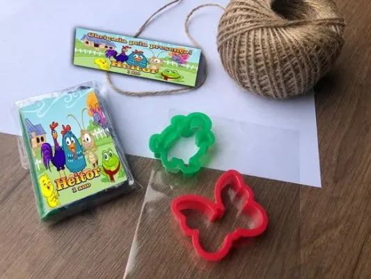Massinha Modelar Galinha Pintadinha Personalizada - artesanato de Mi Papelaria Criativa