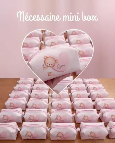 Necessaire Mini Box - Ursinha - artesanato de Innovare Studio