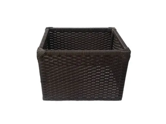 Kit 2 Cestos Vime Sintético Argila - artesanato de Mundo Urbano
