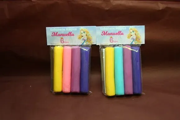 Lembrancinha Festa Infantil Sabonete Mágico Massinha - artesanato de Juliana Biz - casa e bem estar