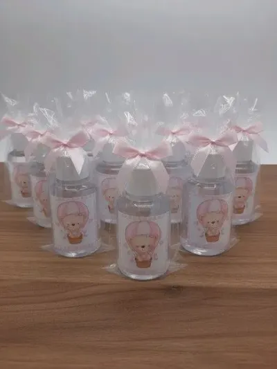 Alcool Gél - Ursinha Personalizado - artesanato de Mi Papelaria Criativa