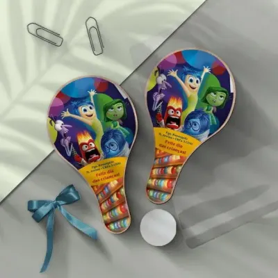 Raquete Ping Pong - Divertidamente Personalizada - artesanato de Mi Papelaria Criativa