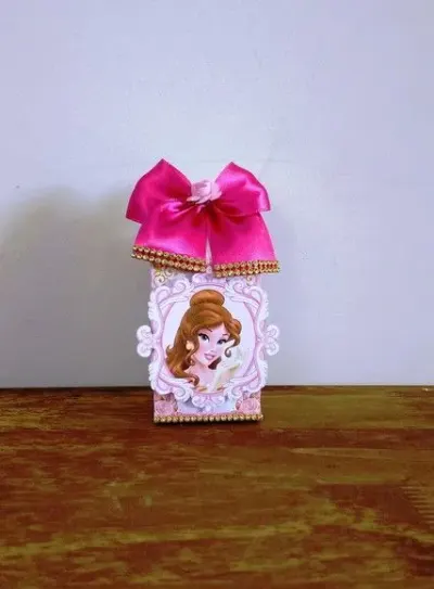 Caixa Milk Princesas - artesanato de Fina Essência Papelaria Personalizada