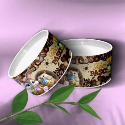 Tubo Lata - Páscoa Personalizada - artesanato de Mi Papelaria Criativa