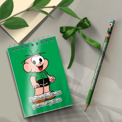 Bloquinho - Cebolinha Personalizado - artesanato de Mi Papelaria Criativa