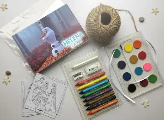 Estojo de Pintura Olaf Frozen Personalizado - artesanato de Mi Papelaria Criativa