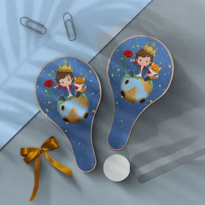 Raquete Ping Pong - Pequeno Príncipe Personalizado - artesanato de Mi Papelaria Criativa
