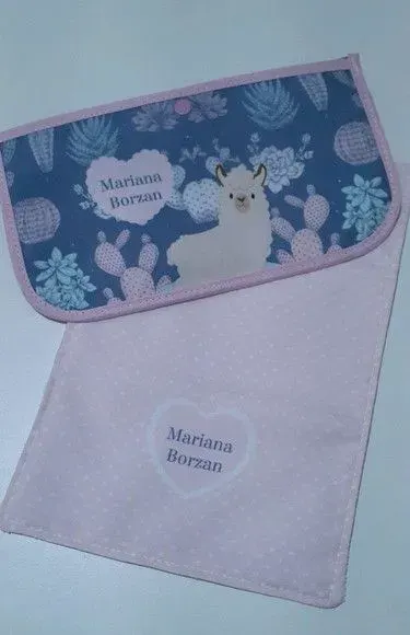 Necessaire dupla para itens de higiene bucal - artesanato de Innovare Studio